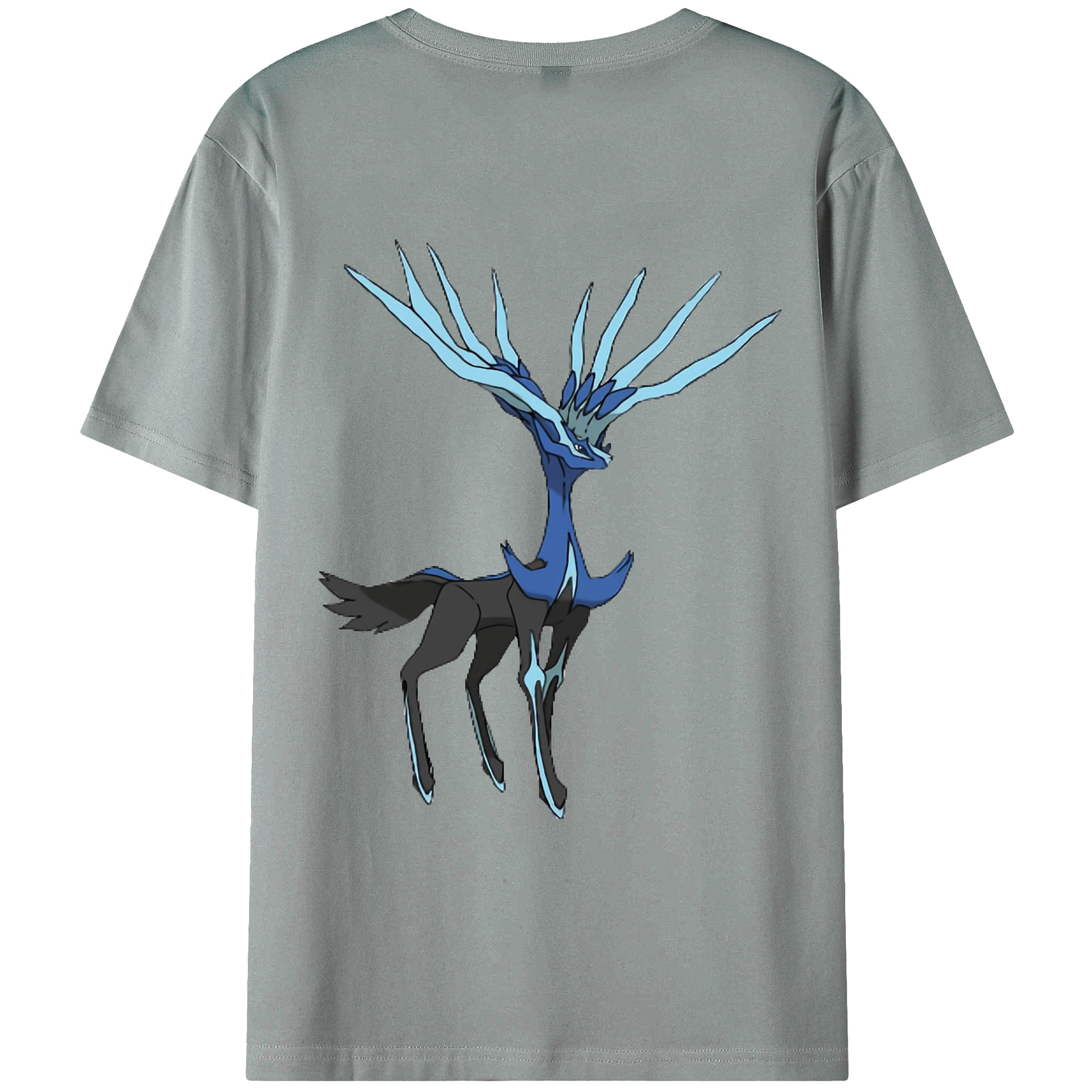 （画像用） ポケットモンスター Pokémon 綿100％ メンズ半袖Tシャツ（バックプリント） 通気性